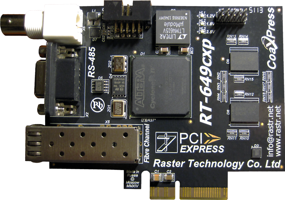 Контроллер цифрового интерфейса CoaXpress RT-649CXP