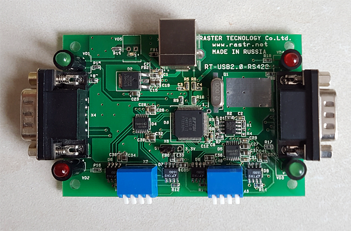 Проект «Фобос-Грунт» – разработан интерфейсный адаптер RS422-USB